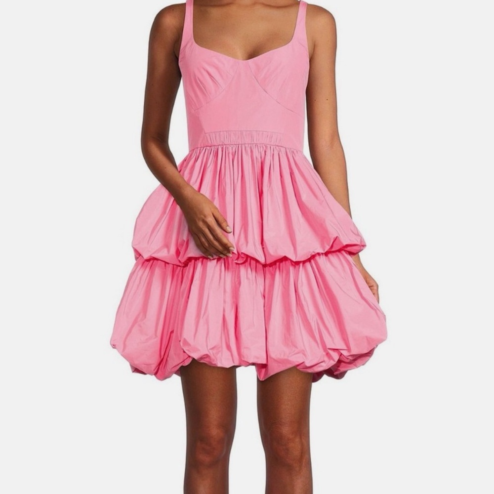 Pink Tiered Party Dress - Picture 4 of 5